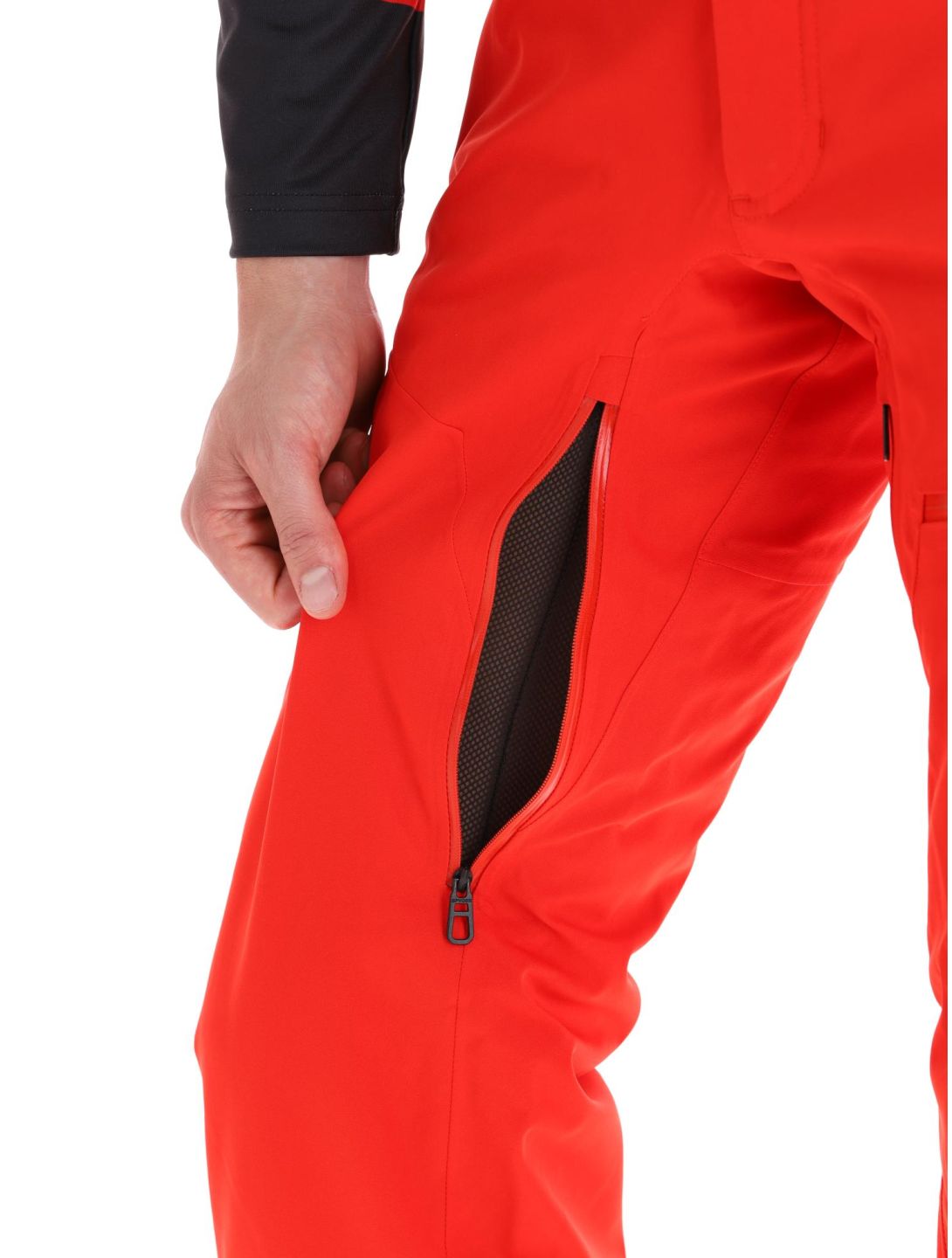 Spyder, Dare pantaloni da sci uomo Volcano rosso 