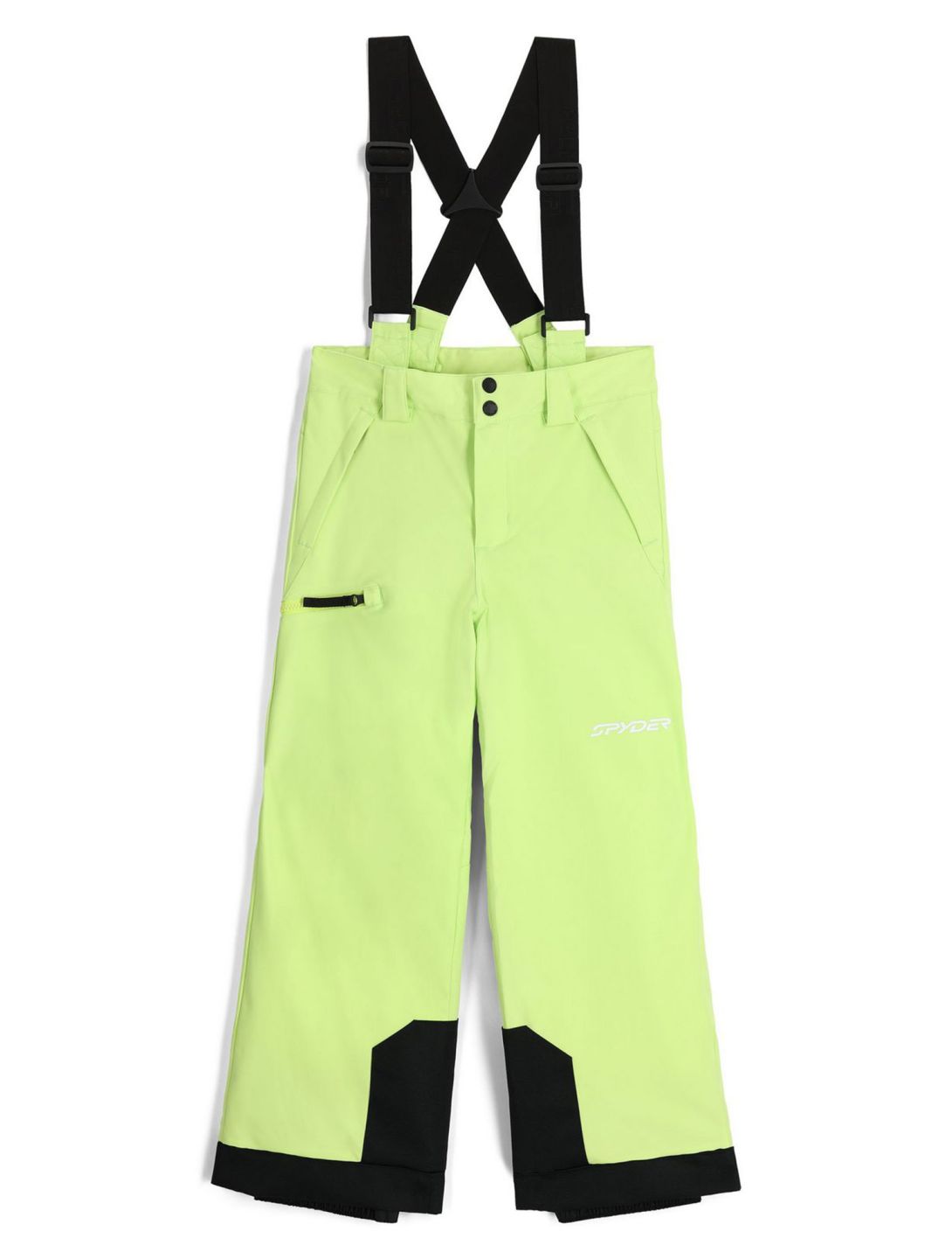 Spyder, Propulsion pantaloni da sci bambino Lime Ice verde 