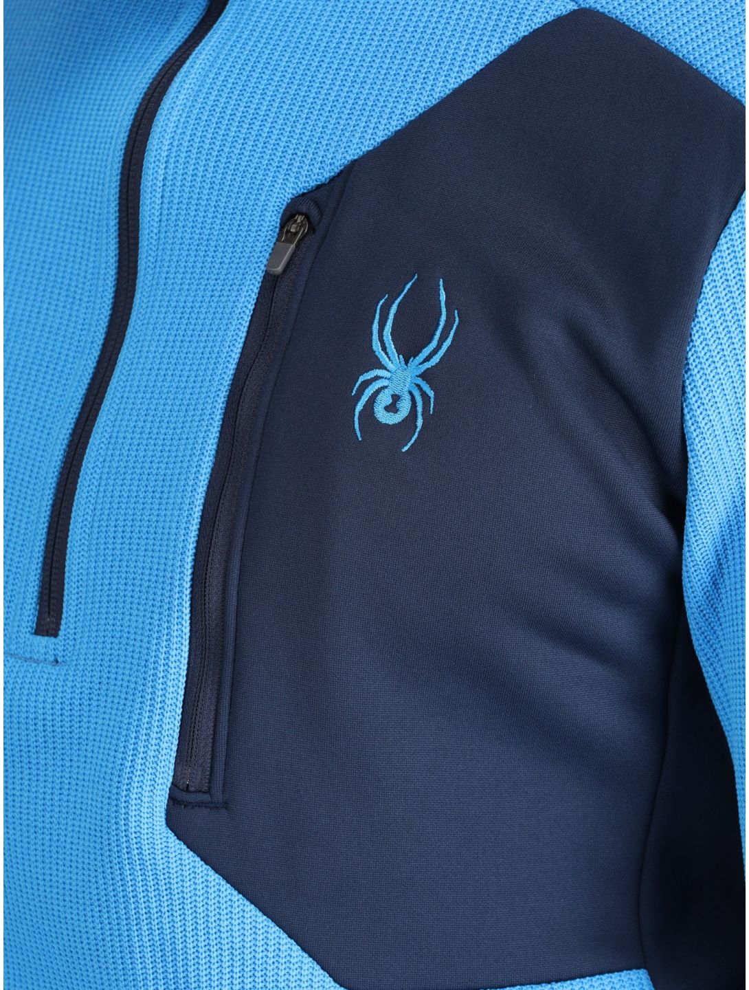 Spyder, Bandit 1/2 Zip maglione uomo Aether Blue blu 