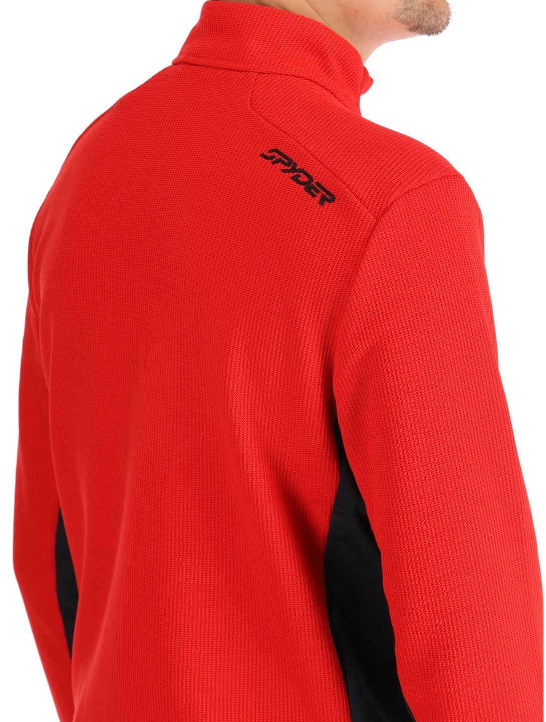 Spyder, Bandit 1/2 Zip maglione uomo Spyder Red rosso 