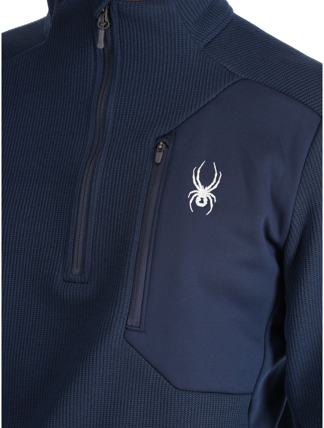 Spyder, Bandit 1/2 Zip maglione uomo True Navy blu 