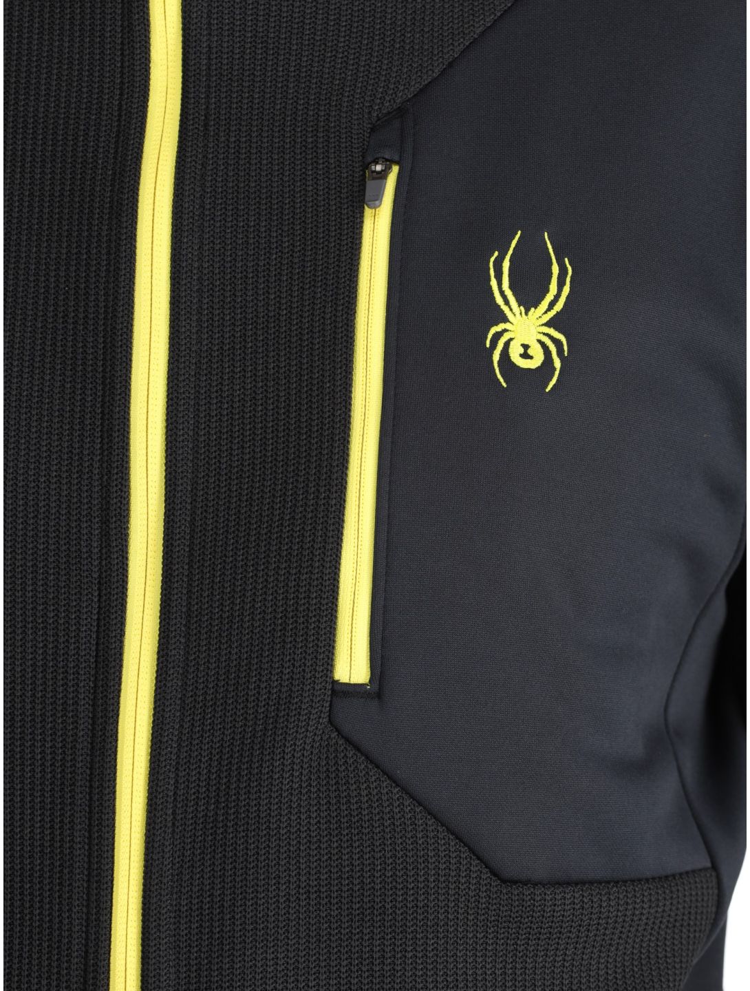 Spyder, Bandit gilet uomo Black giallo, nero 