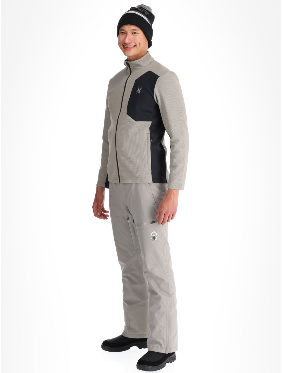 Spyder, Bandit gilet uomo Concrete grigio 