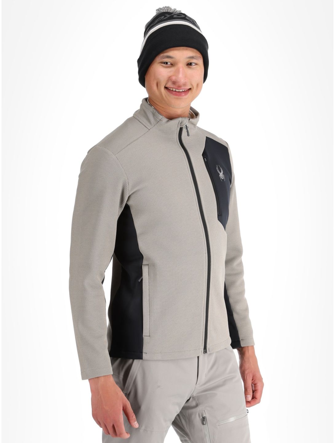 Spyder, Bandit gilet uomo Concrete grigio 