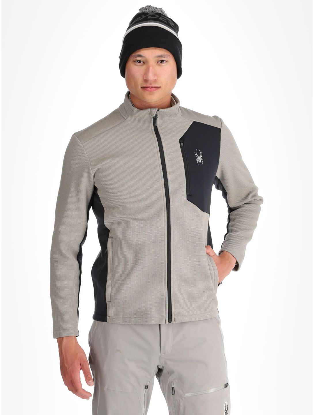 Spyder, Bandit gilet uomo Concrete grigio 