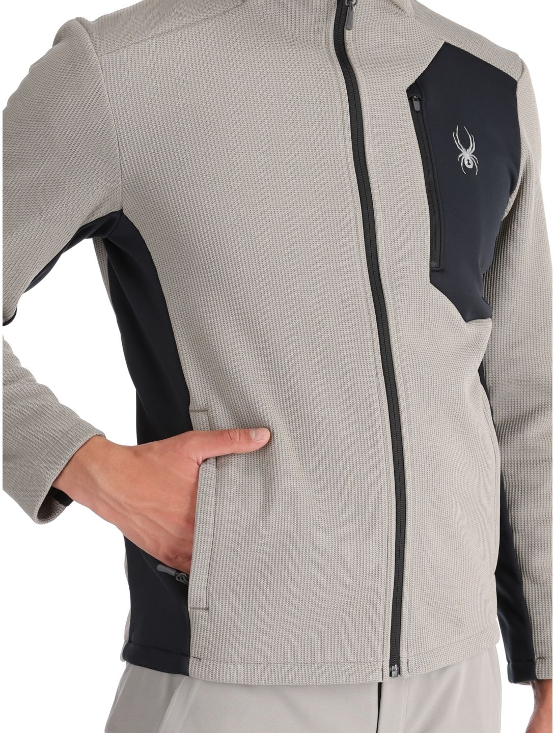 Spyder, Bandit gilet uomo Concrete grigio 