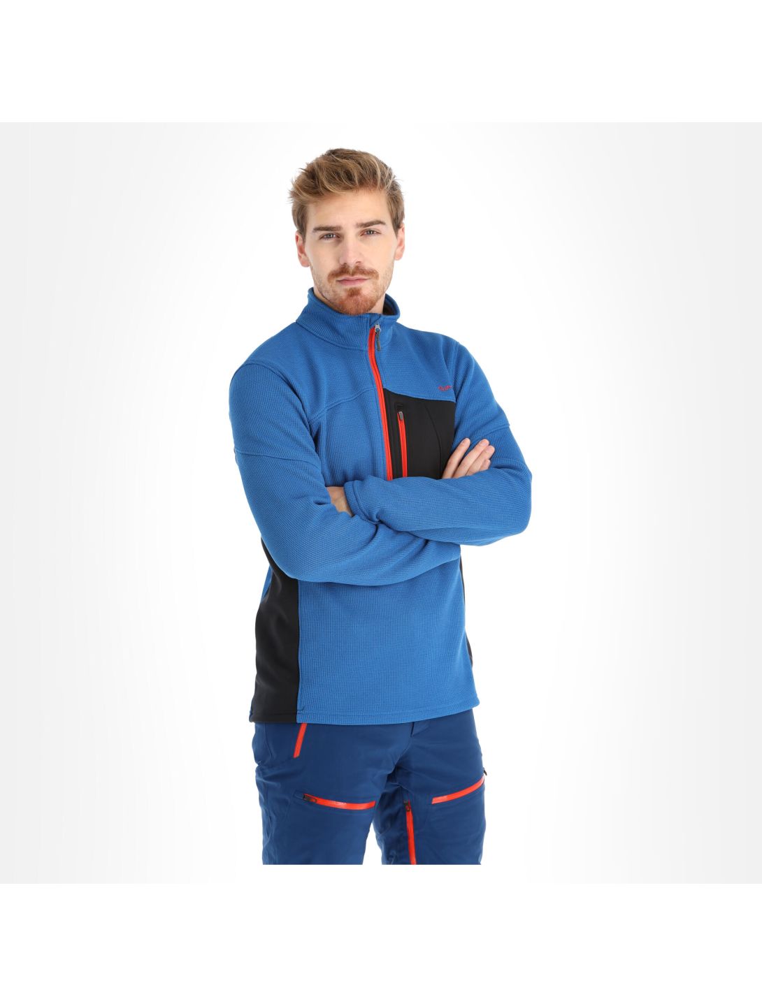 Spyder, Bandit Half Zip felpa uomo blu 