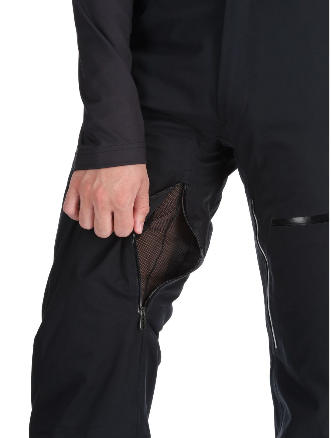 Spyder, Dare pantaloni da sci conformato corto uomo Black nero 