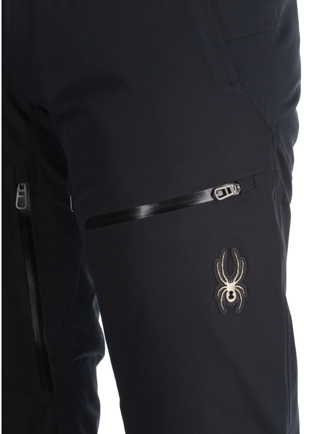 Spyder, Dare pantaloni da sci conformato corto uomo Black nero 