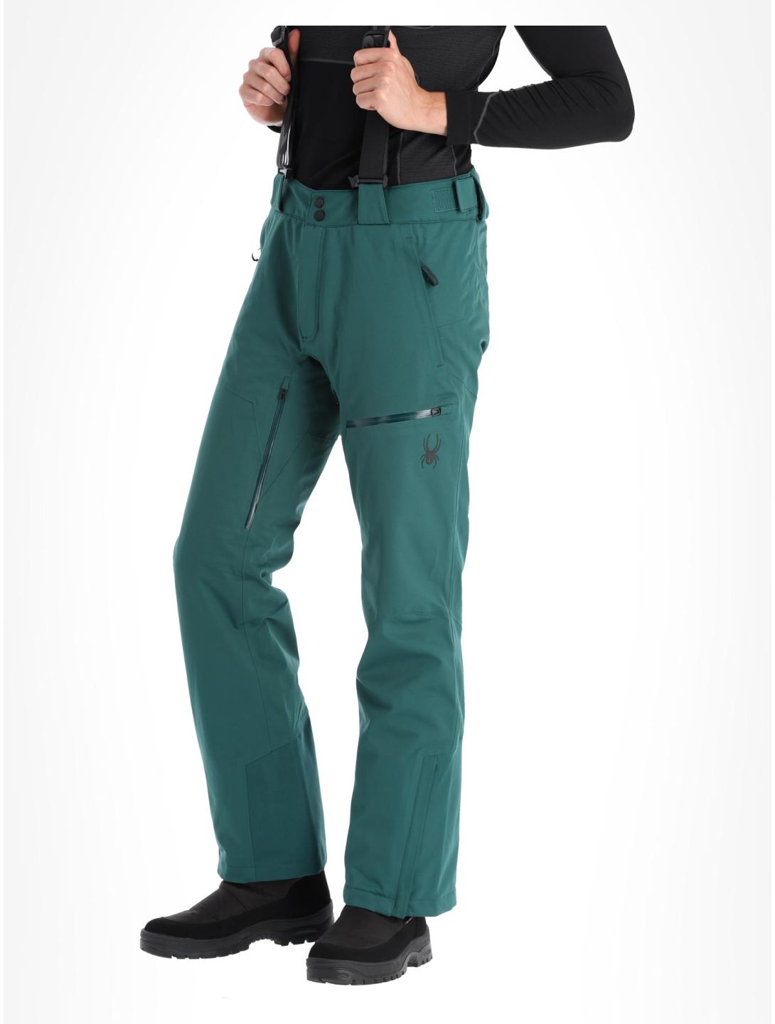 Spyder, Dare pantaloni da sci uomo Cypress Green verde 