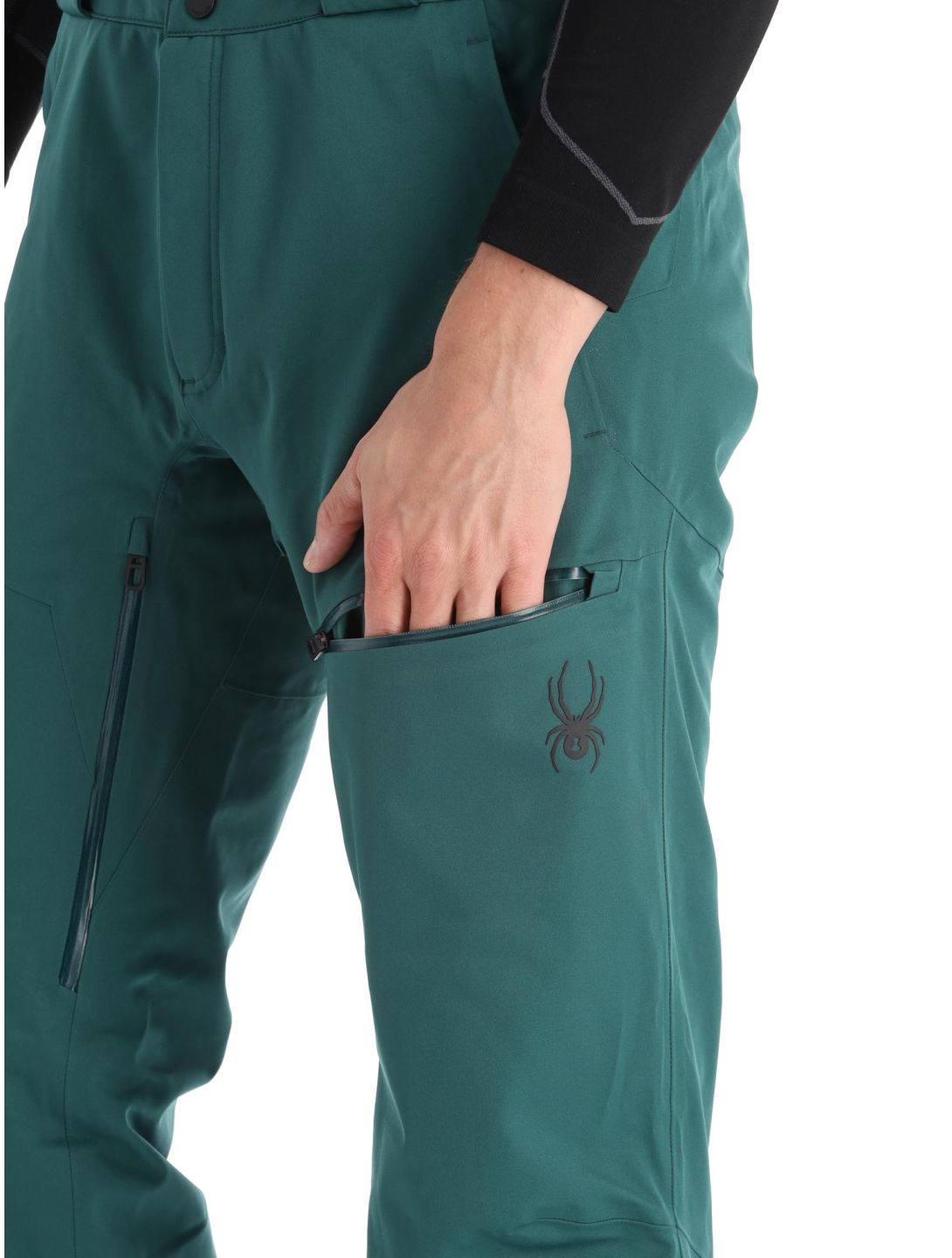 Spyder, Dare pantaloni da sci uomo Cypress Green verde 