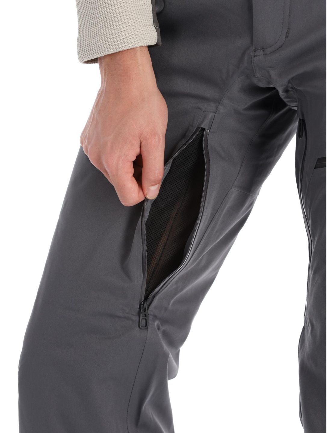 Spyder, Dare pantaloni da sci uomo Polar grigio 