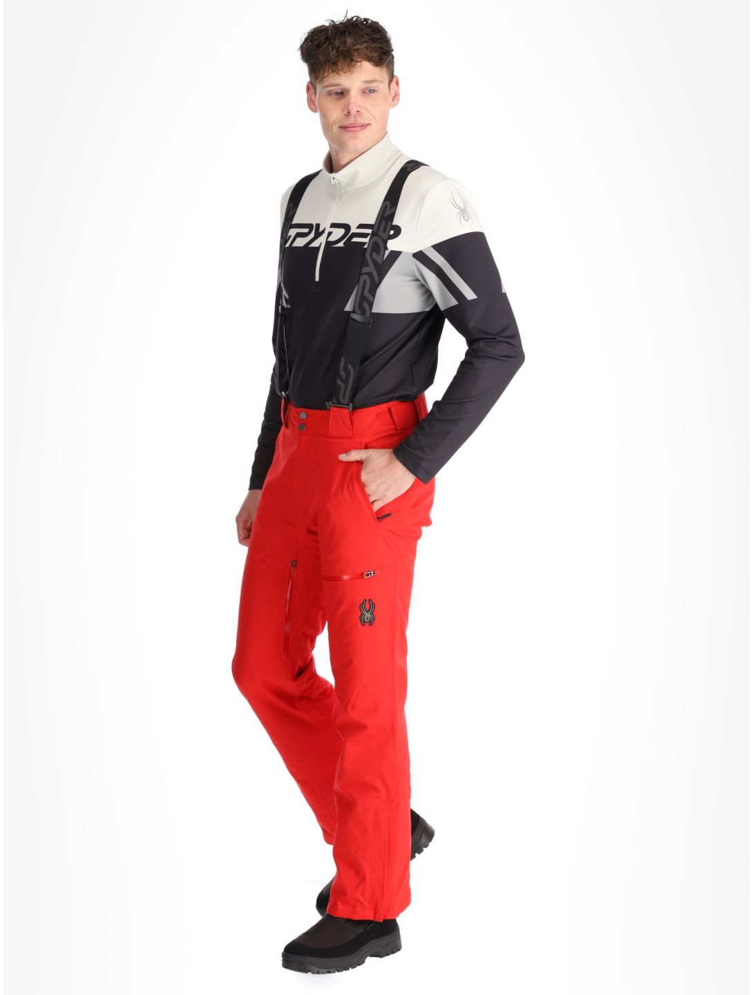 Spyder, Dare pantaloni da sci uomo Spyder Red rosso 