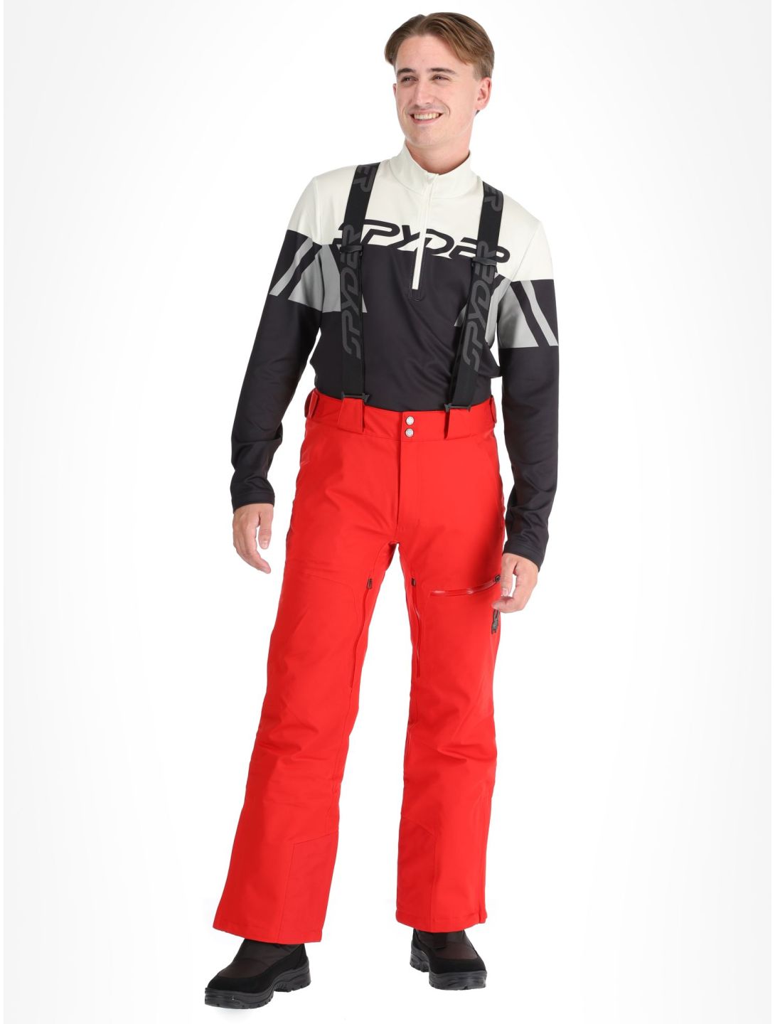 Spyder, Dare pantaloni da sci conformato corto uomo Spyder Red rosso 