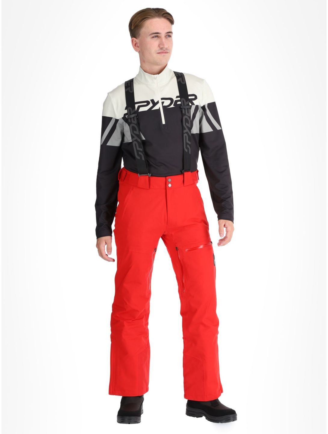 Spyder, Dare pantaloni da sci conformato corto uomo Spyder Red rosso 