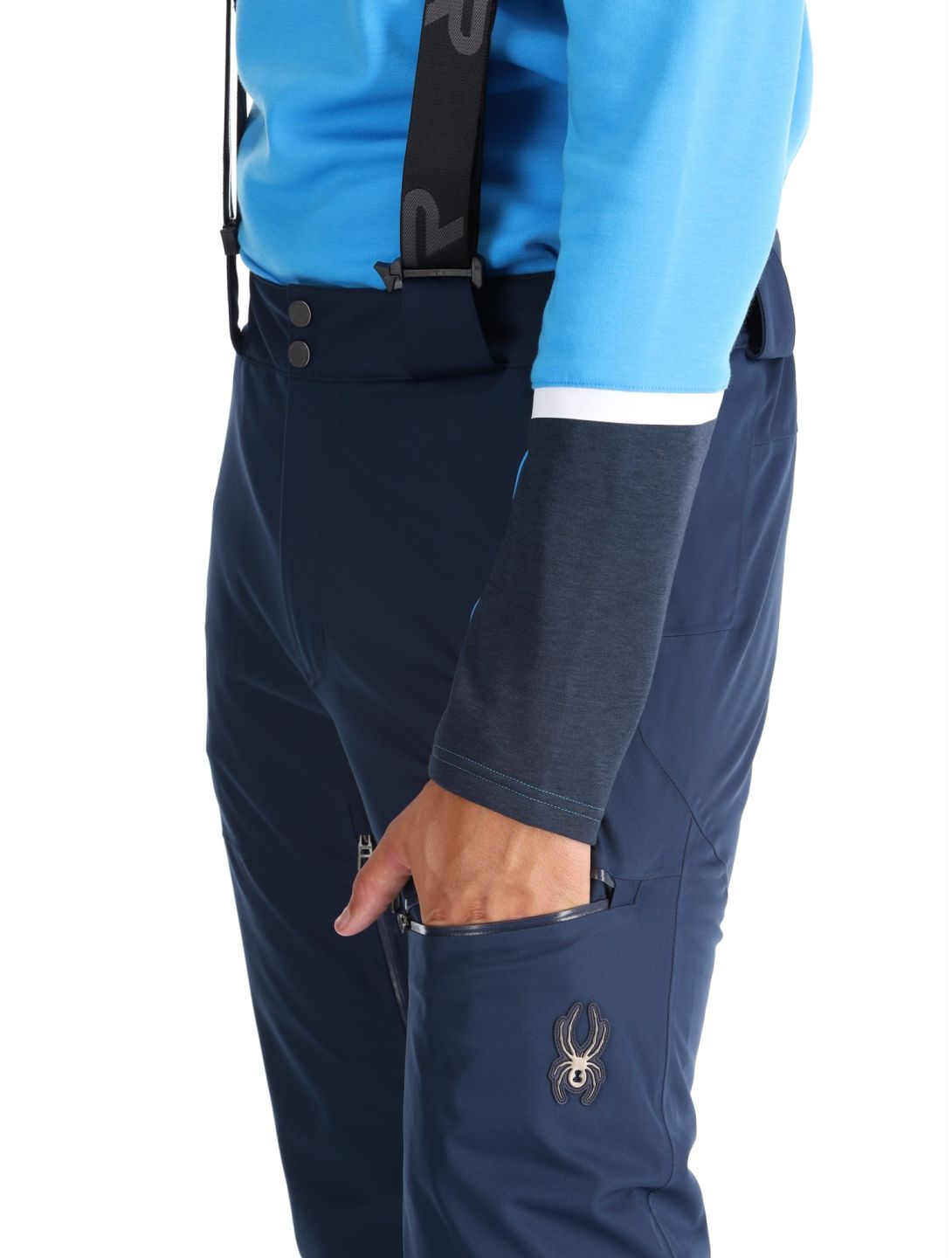 Spyder, Dare pantaloni da sci uomo True Navy blu 