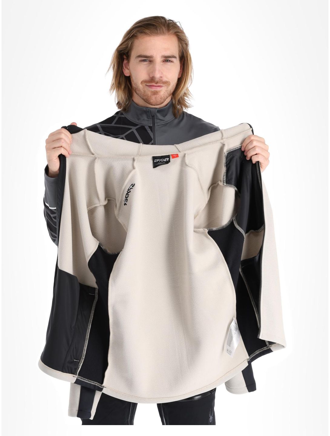 Spyder, Bandit Hooded gilet uomo Sandstorm beige 