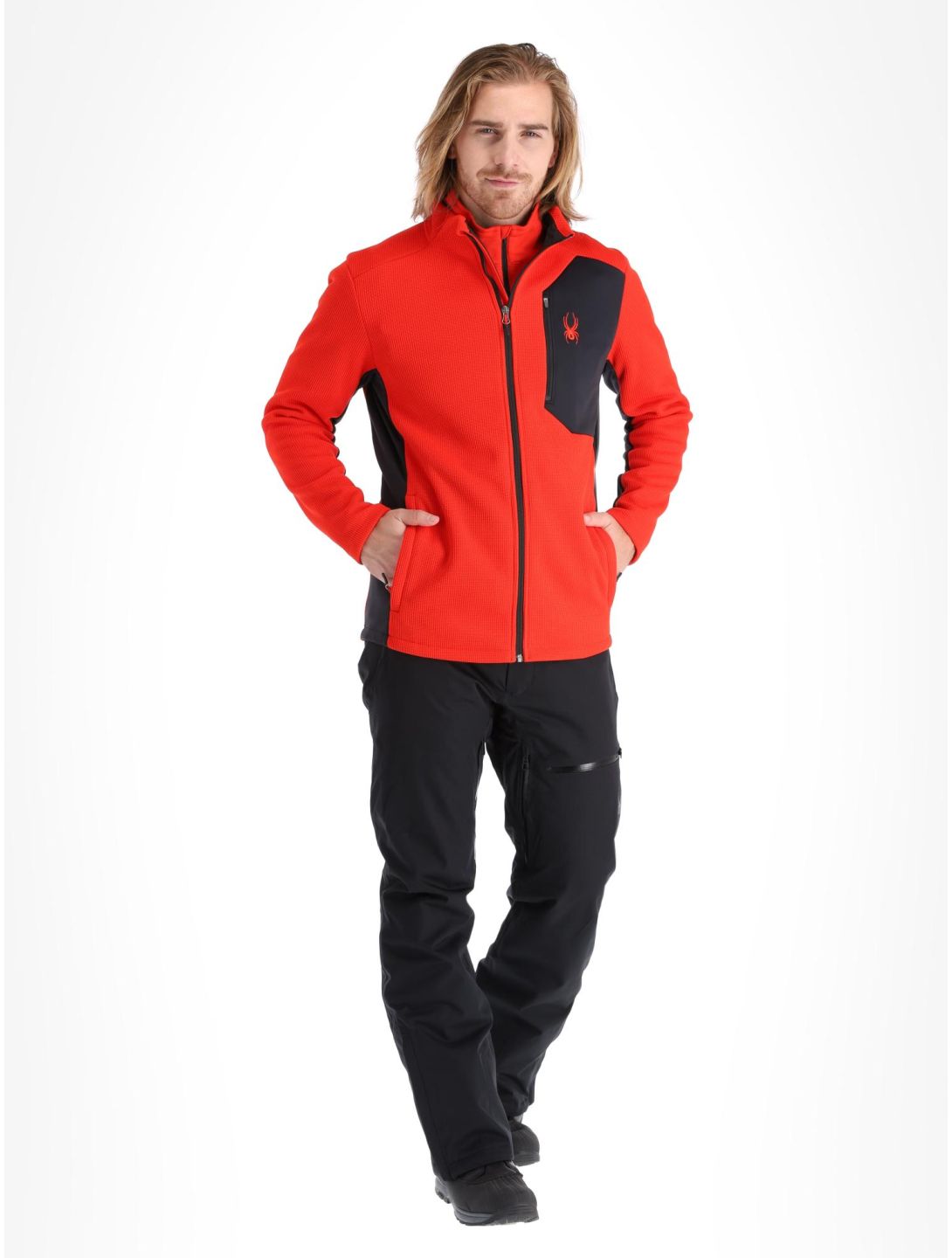 Spyder, Bandit gilet uomo Volcano rosso 