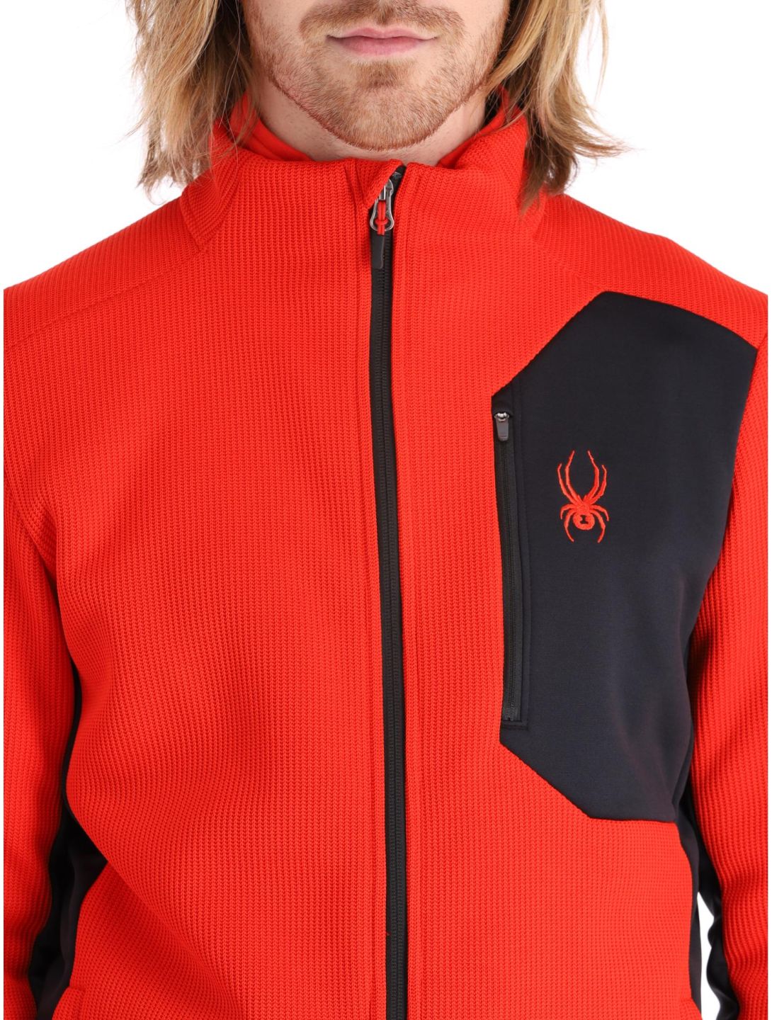 Spyder, Bandit gilet uomo Volcano rosso 