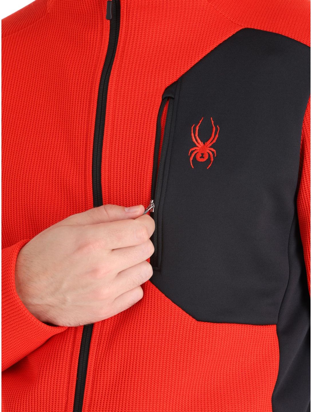 Spyder, Bandit gilet uomo Volcano rosso 