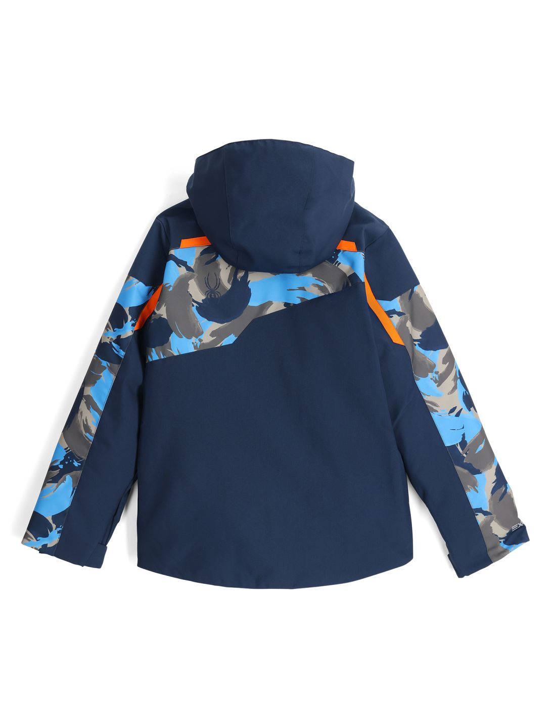 Spyder, Leader giacca sci bambino Camouflage Aether Blue blu 