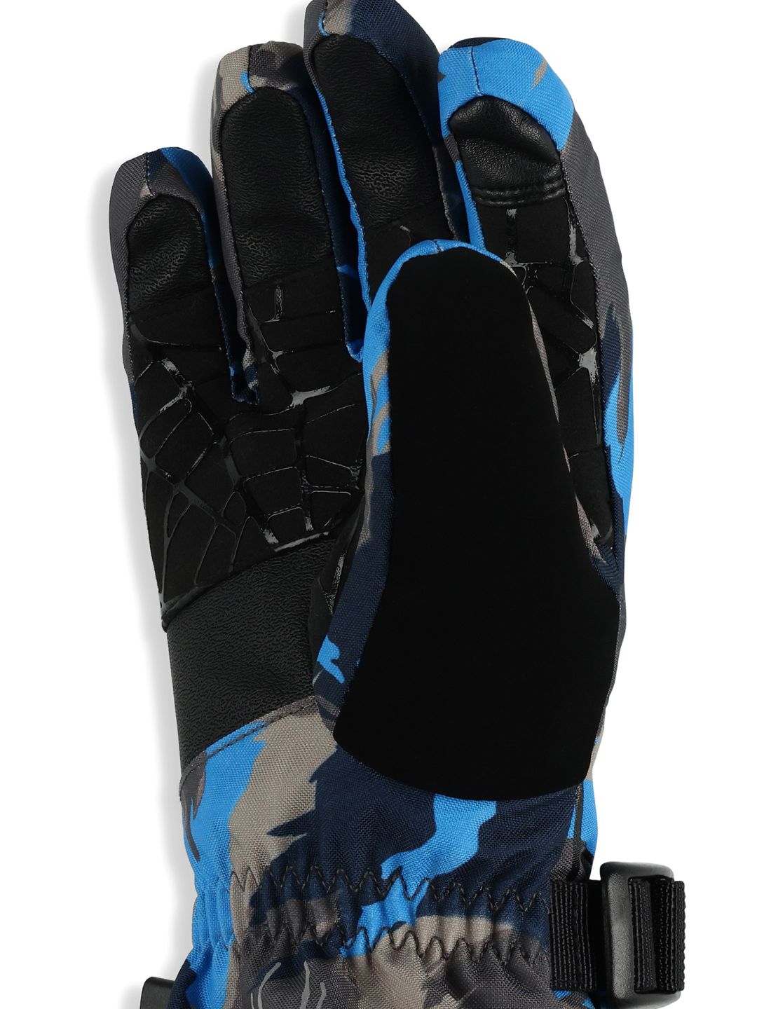 Spyder, Overweb guanti da sci bambino Camouflage Aether Blue blu 