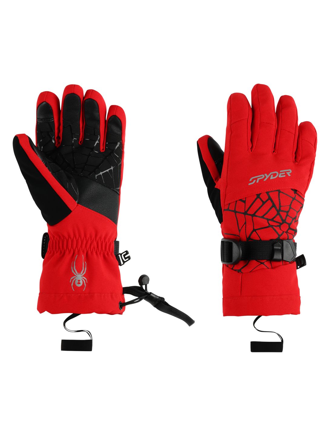 Spyder, Overweb guanti da sci bambino Spyder Red rosso 