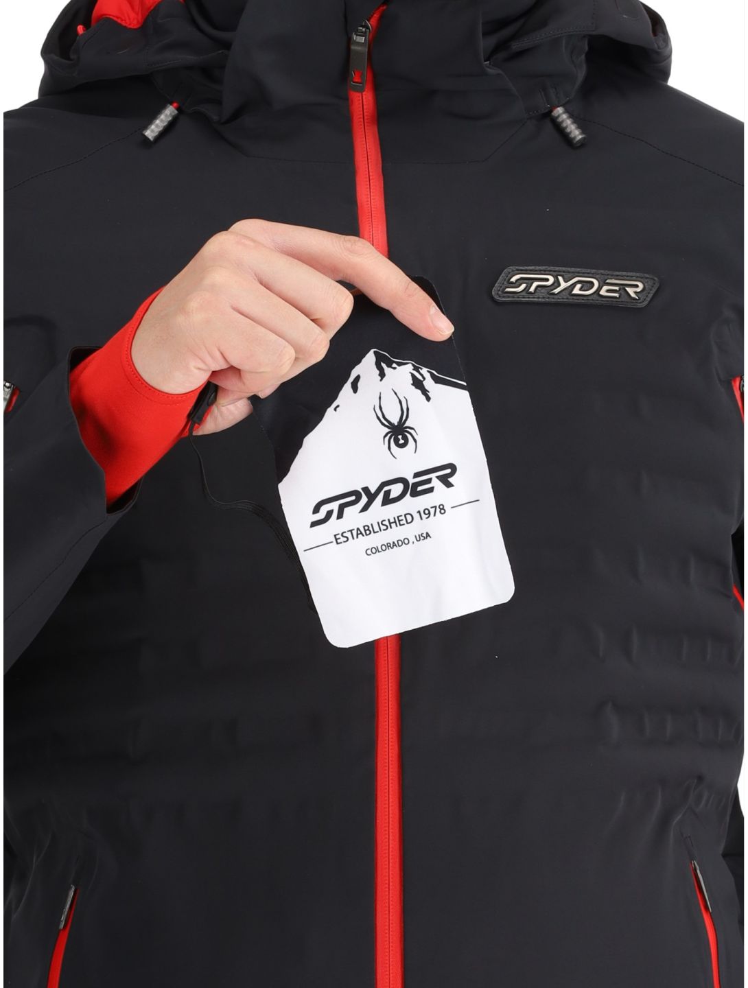 Spyder, Pinnacle giacca sci uomo Black nero 