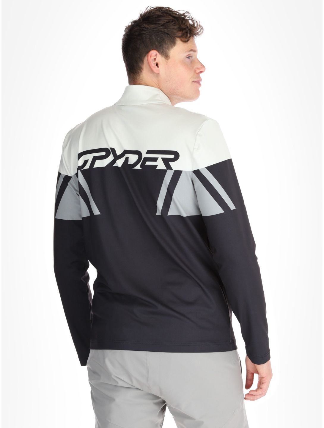 Spyder, Podium 1/2 Zip maglione uomo Black marrone, nero 