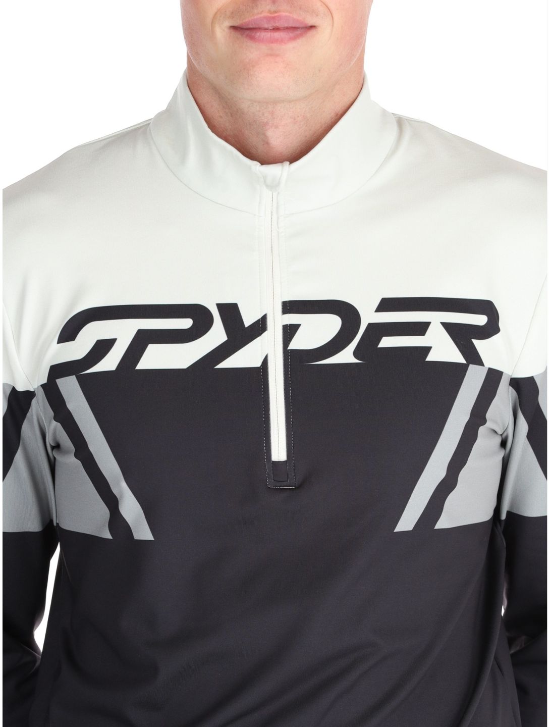 Spyder, Podium 1/2 Zip maglione uomo Black marrone, nero 