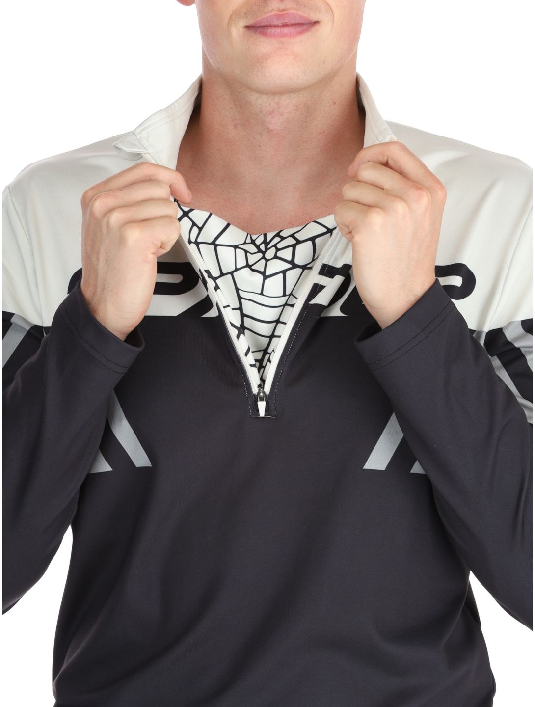 Spyder, Podium 1/2 Zip maglione uomo Black marrone, nero 