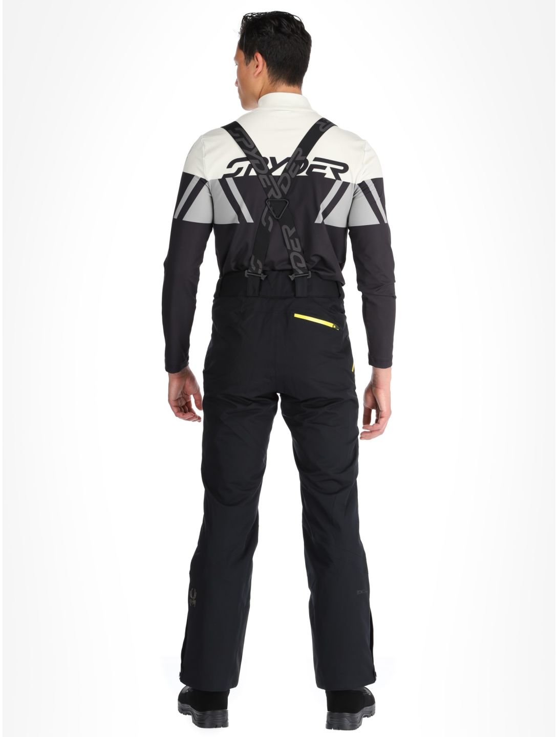 Spyder, Propulsion pantaloni da sci uomo Black nero 