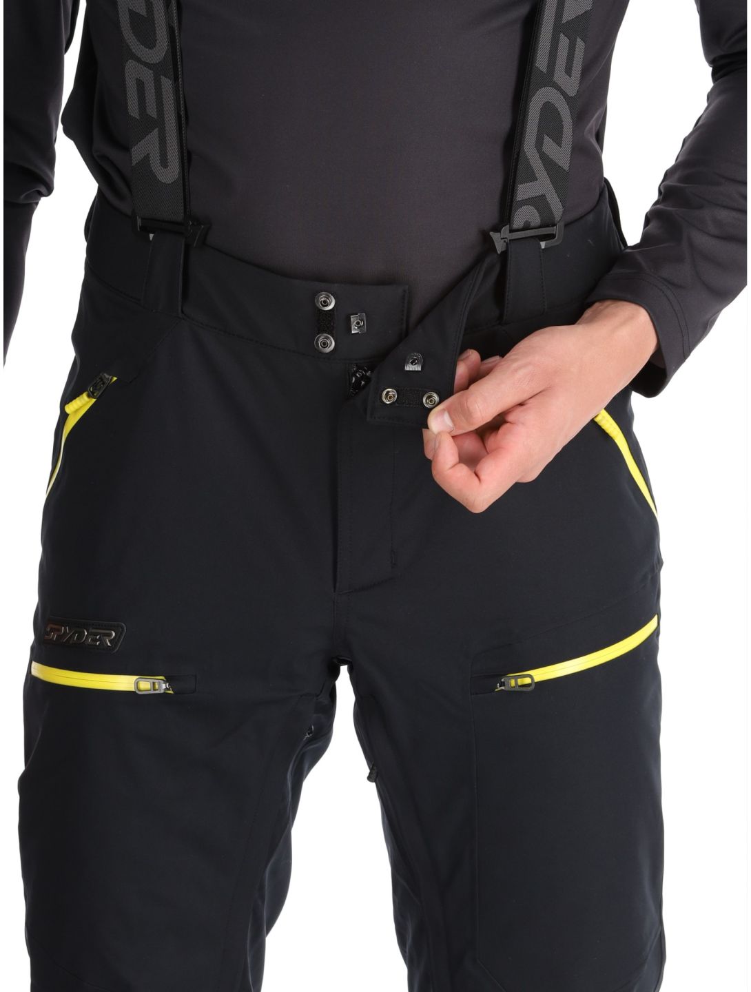 Spyder, Propulsion pantaloni da sci uomo Black nero 