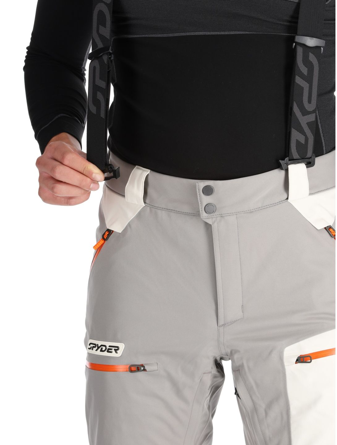 Spyder, Propulsion pantaloni da sci uomo Concrete grigio 