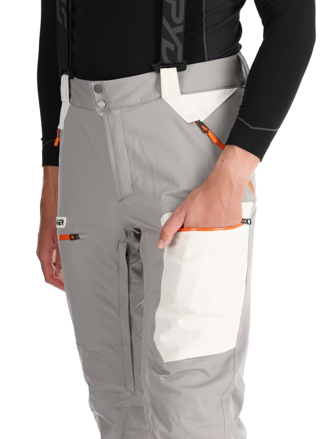 Spyder, Propulsion pantaloni da sci uomo Concrete grigio 