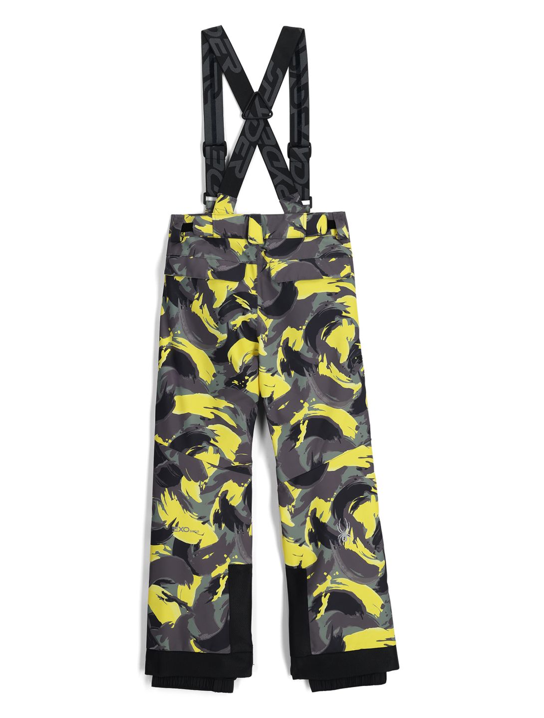 Spyder, Propulsion pantaloni da sci bambino Camouflage Acid Yellow giallo 