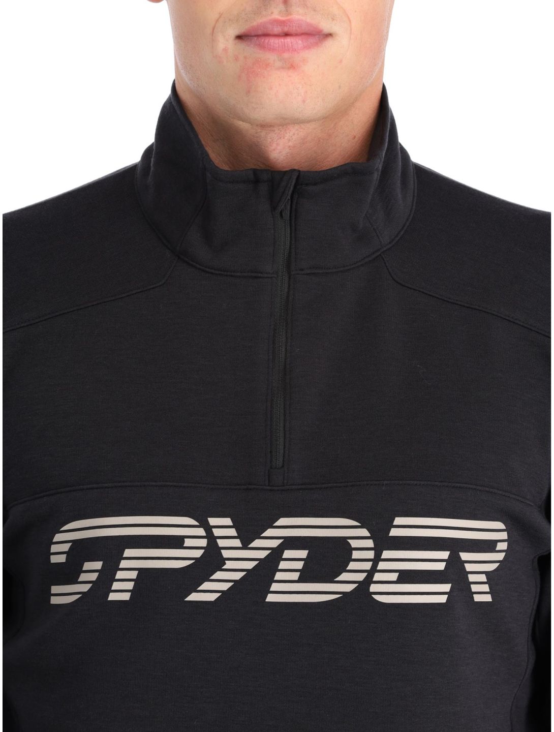 Spyder, Speed Fleece 1/2 Zip maglione uomo Black nero 