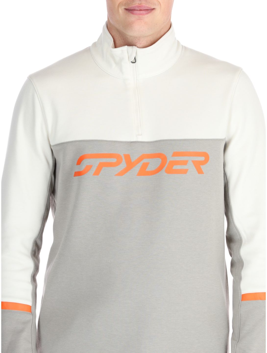 Spyder, Speed Fleece 1/2 Zip maglione uomo Concrete grigio 