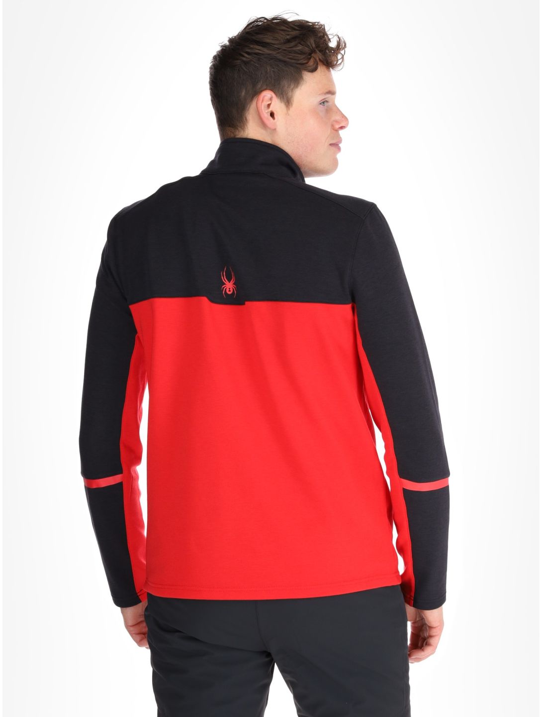 Spyder, Speed Fleece 1/2 Zip maglione uomo Spyder Red rosso 