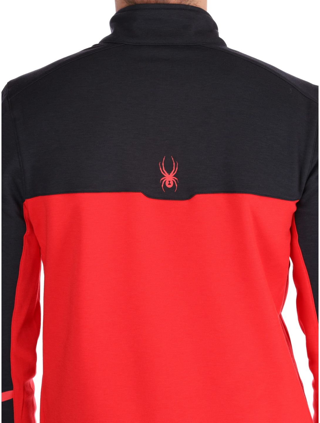 Spyder, Speed Fleece 1/2 Zip maglione uomo Spyder Red rosso 