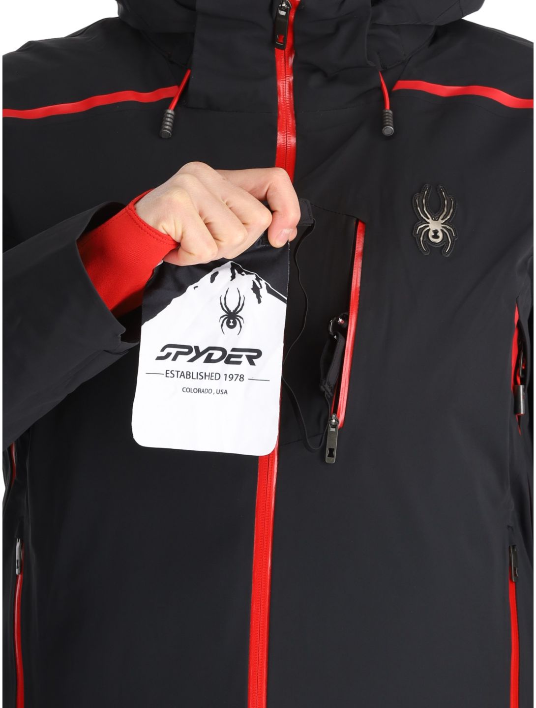 Spyder, Vanqysh giacca sci uomo Black nero 