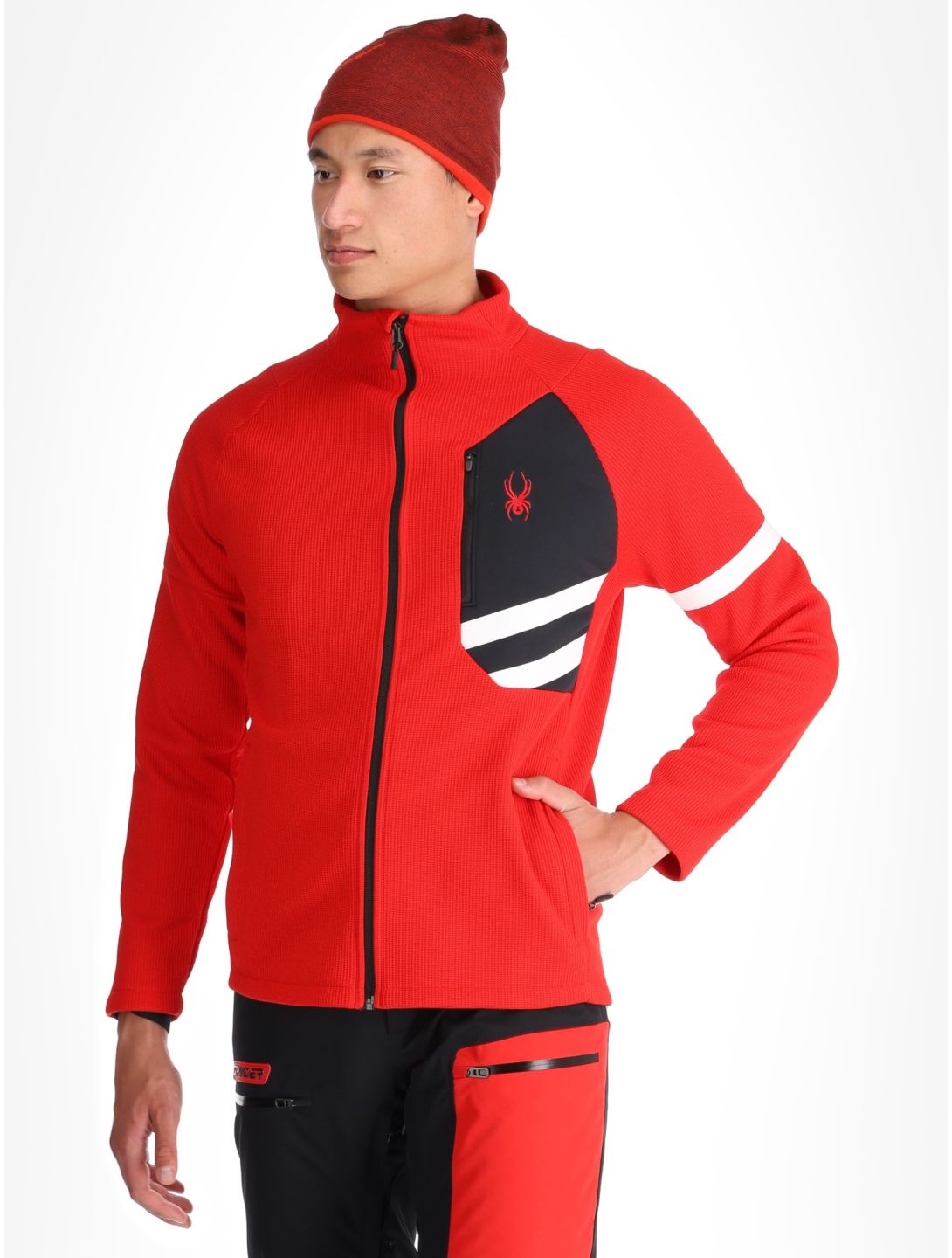 Spyder, Wengen Bandit gilet uomo Spyder Red rosso 