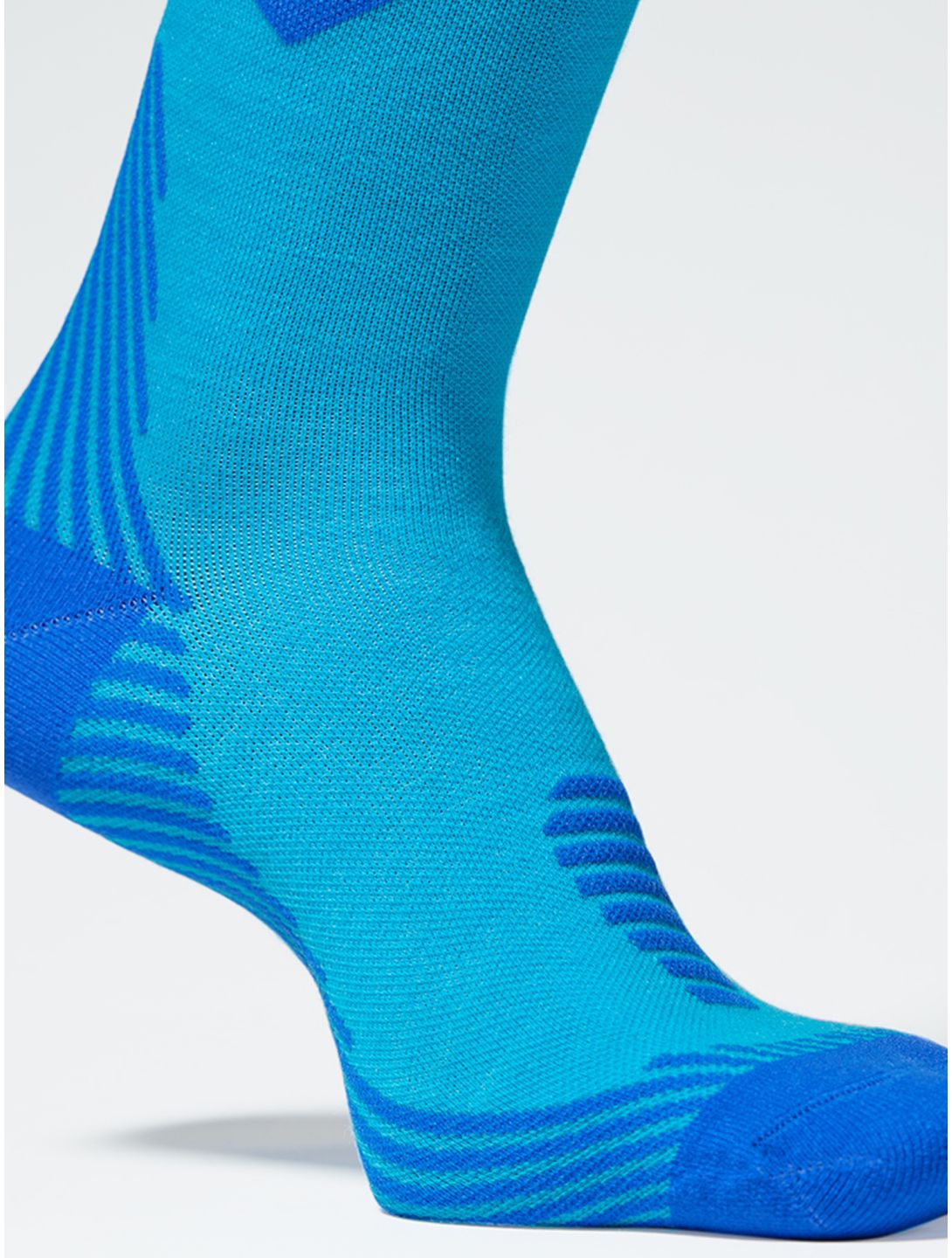 Stox, Merino Skiing calzini compressivi donna Turquoise / Cobalt blu 