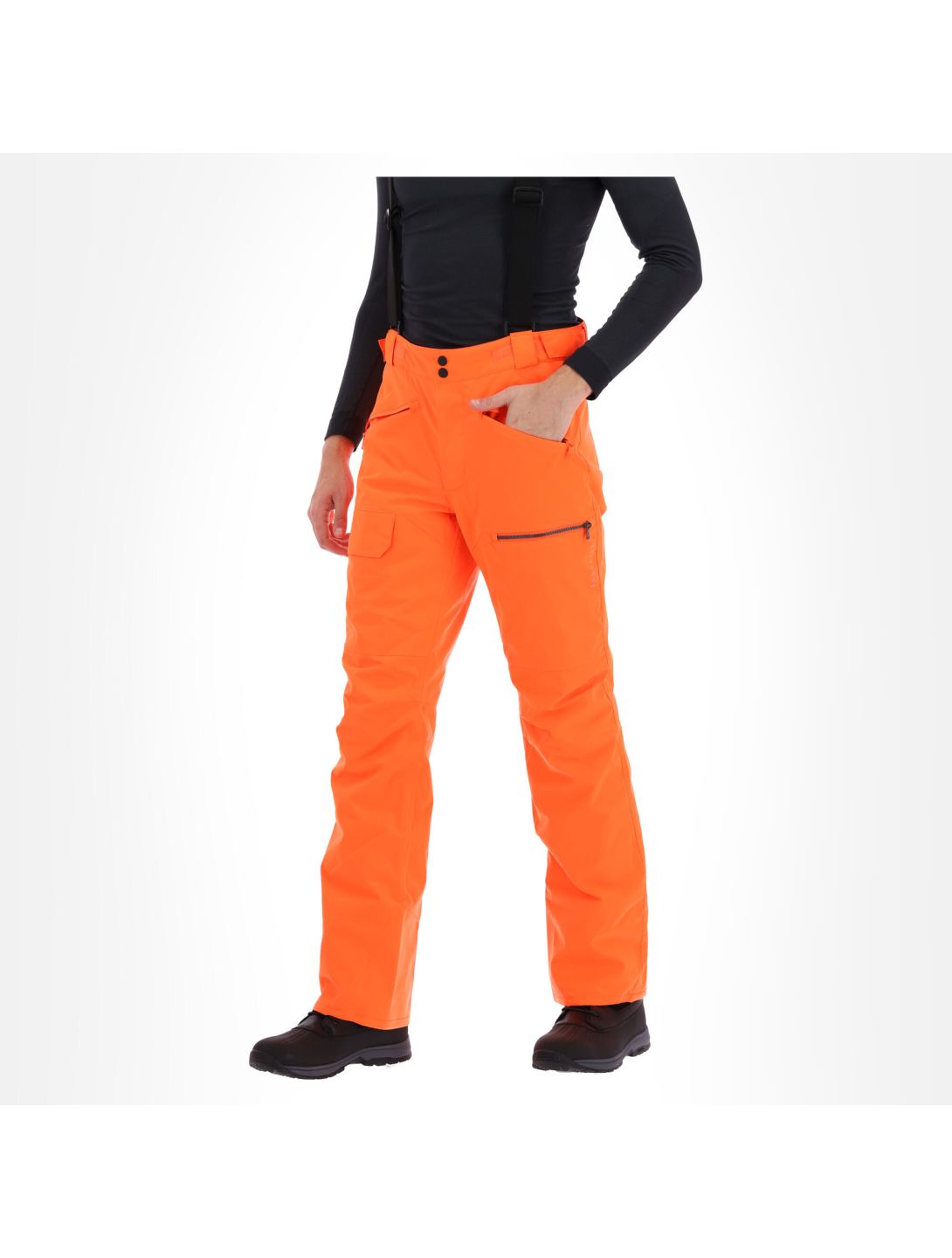 Sun Valley, Fraxi pantaloni da sci uomo neon arancio