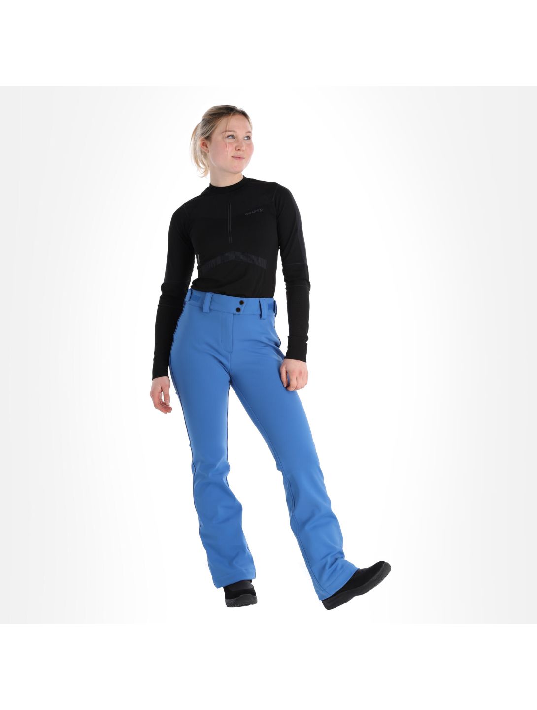 Sun Valley, Irimo pantaloni da sci softshell donna cyan blu 