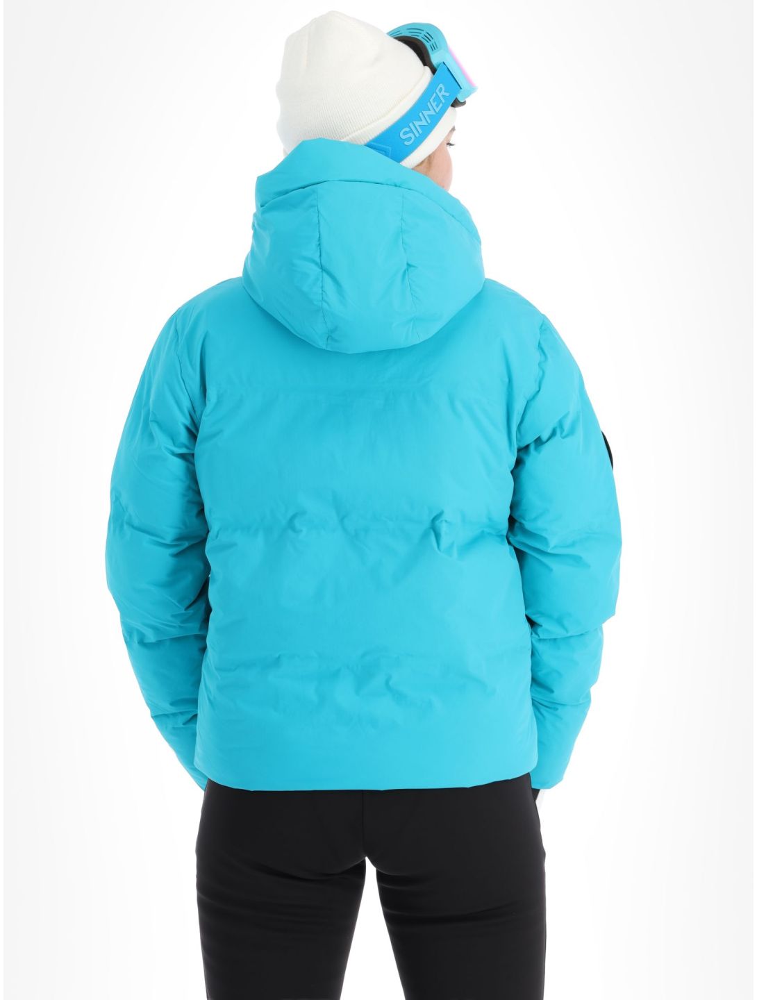 Superdry, Ski Boxy Puffer giacca sci donna Bali Blue blu 