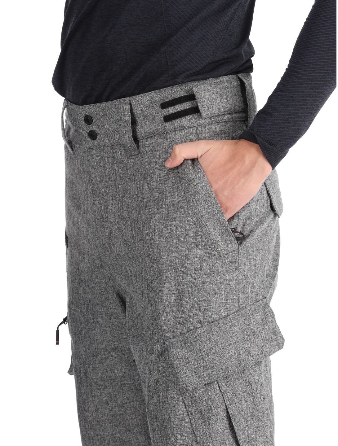 Superdry, Ski Peak Rescue pantaloni da sci uomo Dark Grey Marl grigio 