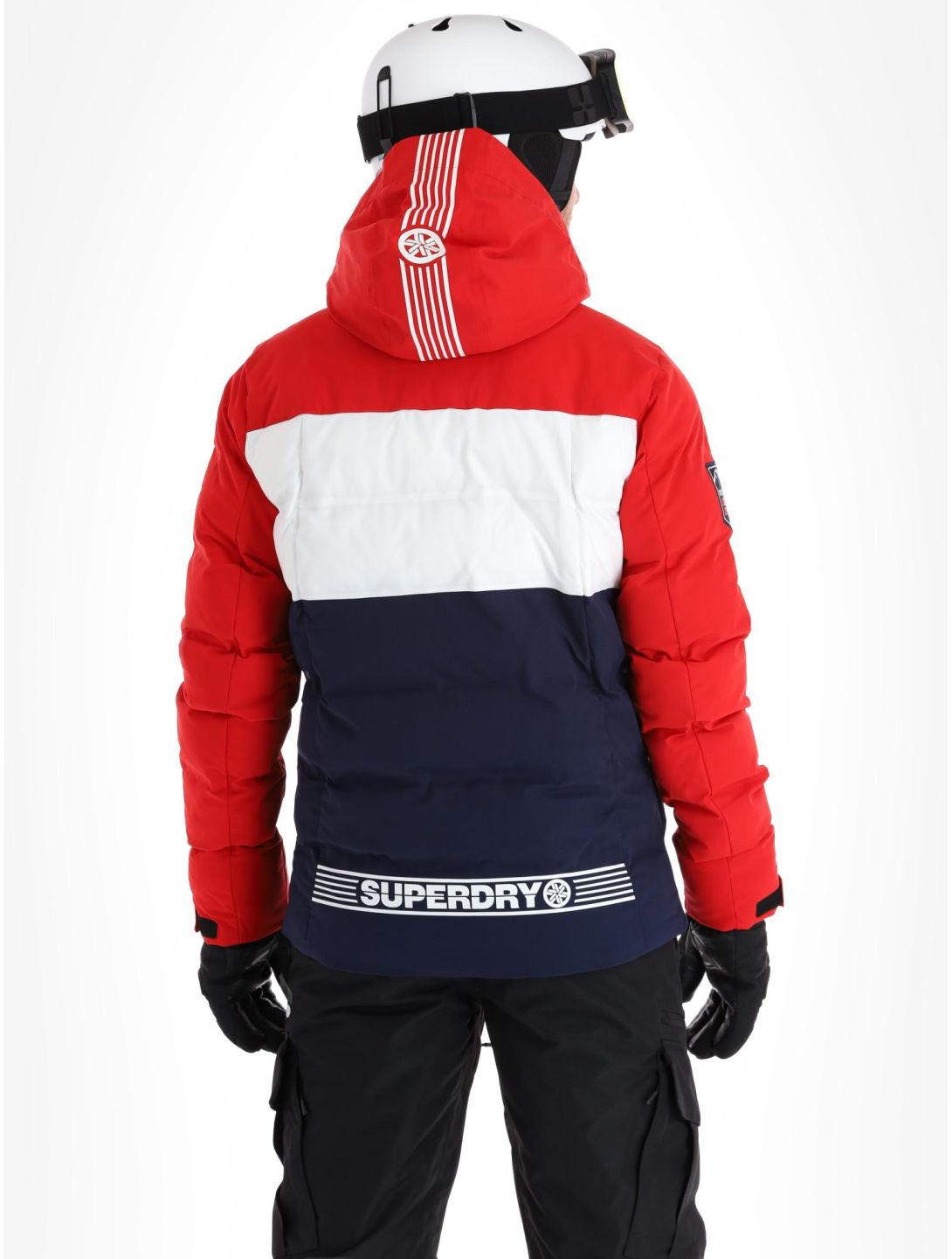 Superdry, Ski Radar Pro Puffer giacca sci uomo Rich Navy blu 