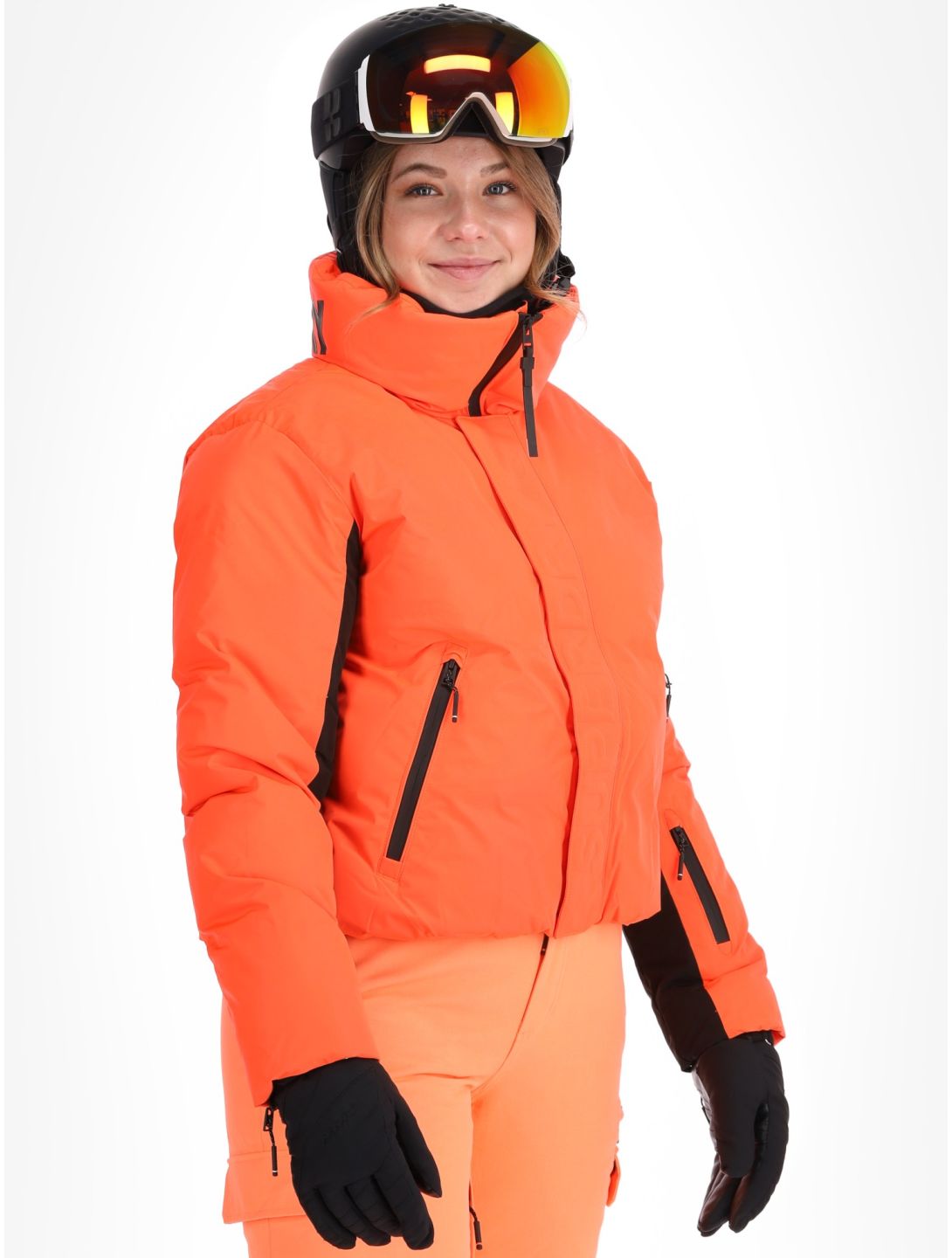 Superdry, Ski Slalom Puffer giacca sci donna Volcanic Coral rosa 