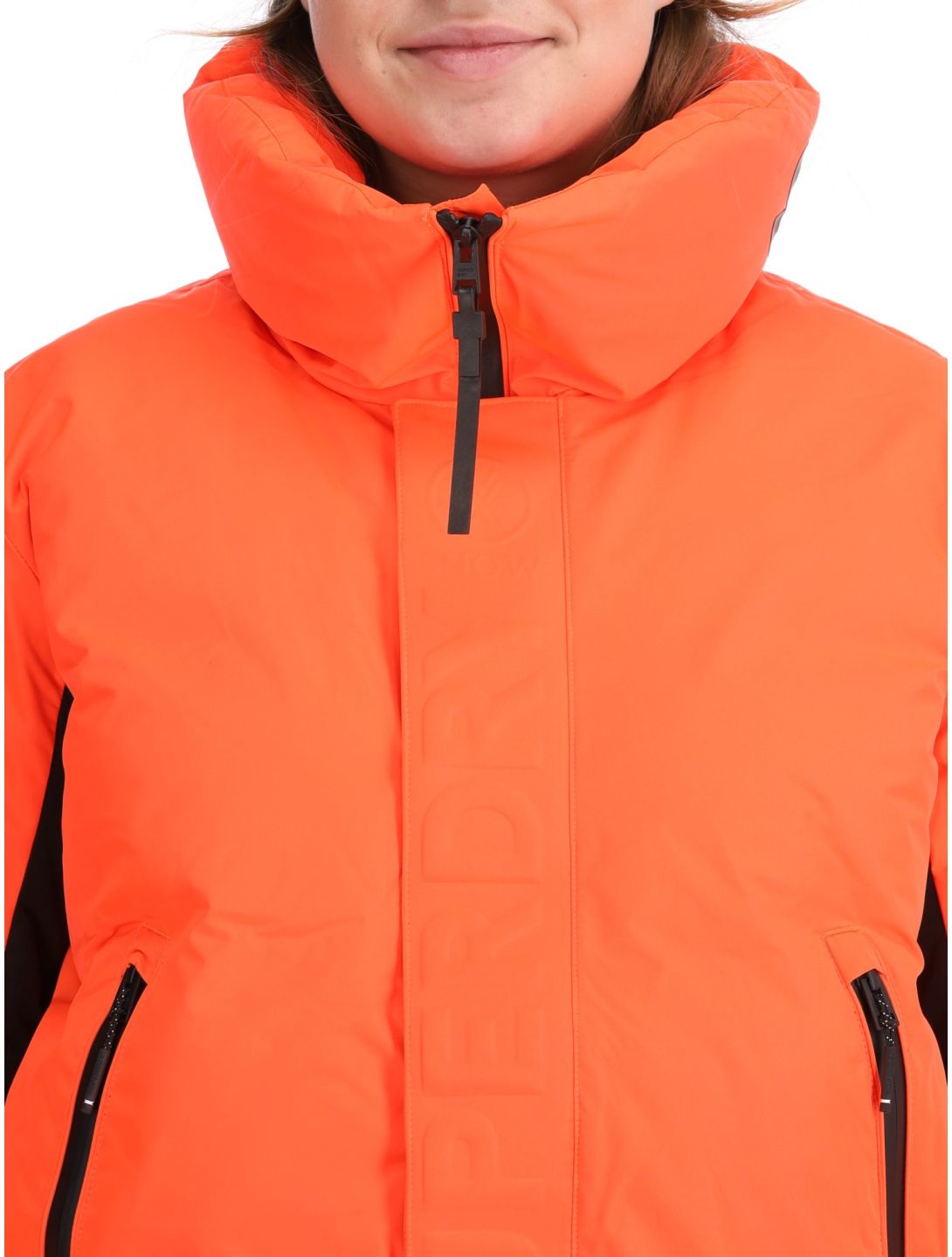 Superdry, Ski Slalom Puffer giacca sci donna Volcanic Coral rosa 